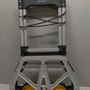 380 LB Capacity Folding Hand Truck Heavy Duty Foldable Dolly Cart with Wheels, Aluminum Collapsible Hand Cart Portable Trolley Dolley with Telescoping Handle for Moving Use Gorpuire