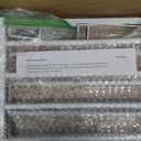 White Metal Dog Gate for Small Dogs - 13.3" Short Freestanding Puppy Gate with Retractable Sliding Rail, No Installation, Indoor/Outdoor Use, Foldable & Portable Pet Barrier