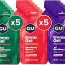 GU Energy Original Sports Nutrition Energy Gel, Vegan, Gluten-Free, Kosher, and Dairy-Free On-the-Go Energy for Any Workout, 24-Count, Assorted Fruity Flavors
