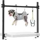 H Shape Dog Grooming Arm for Table, S Size Hammock, 42" H, 31-43" W