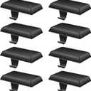 EBANKU Christmas Stocking Holder, 8 Packs Mantel Stocking Hangers Fireplace Stocking Holders Bases for Christmas Decorations (Black)