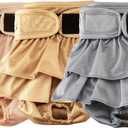 Reusable Dog Diapers Female Medium Washable, Premium Doggie Diaper for Dogs, Pack of 3, Highly Absorbent Dog Diaper for Heat, Incontinence and Puppy Training(M)