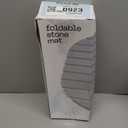 Foldable Stone Bath Mat Large  24’’ x 15’’ Natural Diatomaceous Earth Bath Mat Stone Absorbing  Fast Drying Stone Mat Bathroom  Large Bath Stone Mat for Bathroom Floor  Graphite Color