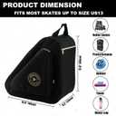 HEXIFUL Skate Bag for Ice, Inline, Roller & Quad Skates - Kids & Adults