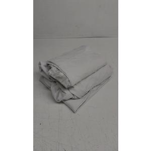 Amazon Basics Lightweight Super Soft Easy Care Wrinkle Free Microfiber 3 Piece Bed Sheet Set with 14-Inch Deep Pockets, Twin, Light Gray, Solid, Kids, Men & Women Bedding