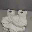 NICETOWN White Sheer Linen Curtains for Living Room 84 inch Length 2 Panels Set, Grommet Semi Sheer Privacy with Light Filtering Flax Window Treatments for Bedroom, W52 x L84