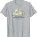 U.S. Coast Guard Eagle Classy USCG Gift T-Shirt (Gray, L)