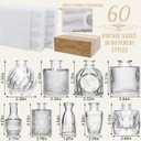 Arme Glass Bud Vase Set of 60 Pcs, Small Clear Glass Bud Vases in Bulk for Flowers, Rustic Wedding Centerpieces and Vintage Decorations, Perfect for Home, Table and Events with Elegant Design