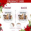 3 x 2025 Christmas Ornament - Best Dog Groomer Ceramic Orament & Thank You Appreciation - Perfect Stocking Stuffer, Retirement, or Grooming Salon Gift
