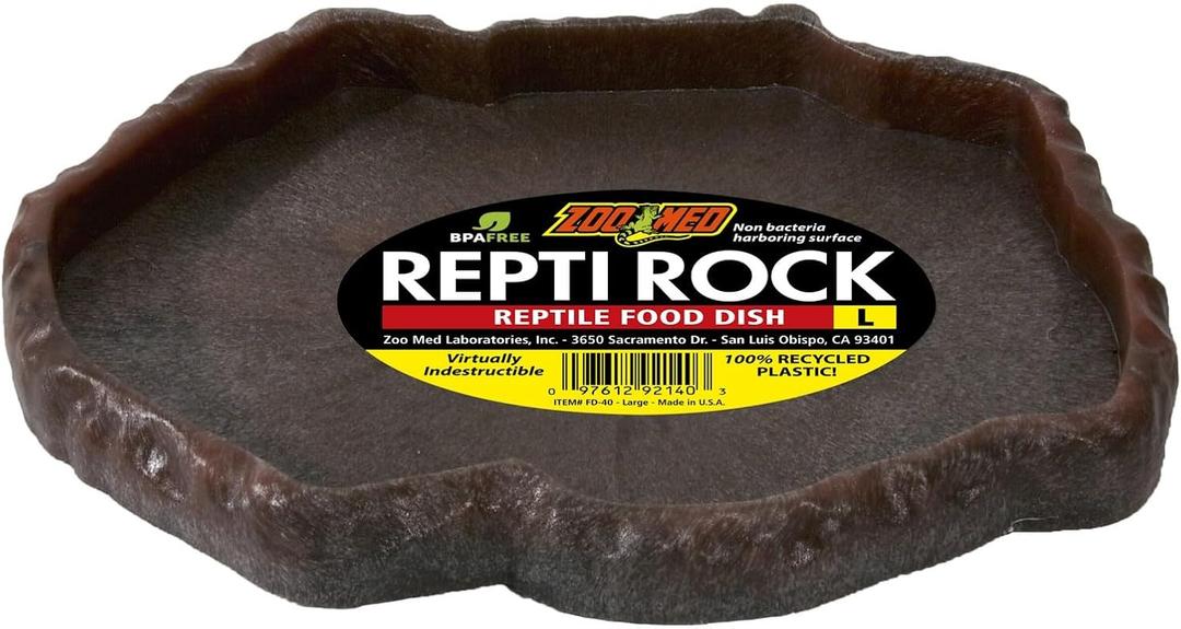 Zoo Med Reptile Rock Food Dish, Large