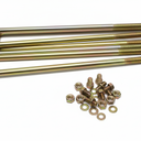 RealTruck SUPERLIFT SUSPENSION U-Bolt Kit | Square U-Bolts 5/8 x 3-1/4 x 16 | 11884 | 4 Pack of U-Bolts with Hardware