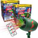 Star Shower Ultra 9 Outdoor Christmas Laser Holiday Projector with Remote, 2 Pack, w/ 9 Unique Patterns, Showers Home w/Thousands of Lights, 3 Color Combinations, Up to 3200 Sq Ft