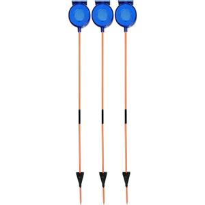 3 Pack 47-Inch Solar Driveway Markers with Light Sensor, Home Security, Driveway and Lane Marker, Flashing Safety Marker, Driveway Reflector for Driveway, Walkway, Sidewalk and Garden (Blue)