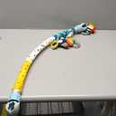 Caterbee Baby Bouncer Toy bar, Stroller & Crib Accessory, Pram Activity Bar Toy Travel Arch Bassinet Toys for Toddlers (Sky)