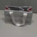 Carrying Case Compatible with Tonies Box with Audio Position, Portable Travel Storage Bag for Tonies Figures with 24 Elastic Strap, Soft Felt Organizer Case for Toniebox Accessories Gray&Rose