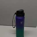 Fanhaw 32 oz Insulated Stainless Steel Water Bottle with Straw Lid, Leakproof Sports Bottle for Men, Women & Teens (Purple Green)