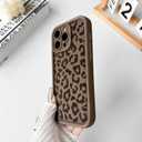 NITITOP Compatible with iPhone 16 Pro Case Cute Stylish Leopard Print Design for Women Girls Men Artistic Soft TPU Shockproof Protective Full Camera Protection Cover - Brown