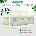 Eco Amenities - Pack of 4 Rectangular 1 Gallon Refill - Conditioner (Green Tea, 4-Pack, 1 Gallon Each)