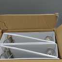 Amazon Basics 3 Ring Binders, 2 Inch, D-Ring Organizer for School, Home Office, White, 4 Pack