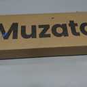 Muzata Black Stair Cable Railing Post 36 Inch for 25-35 Degrees Stair 36"x2"x2" Surface Mount T304 Stainless Steel Cable Railing System Kit Indoor Outdoor with Paper User Guide PS01 BA4S