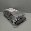 SHACOS Kitchen Rugs Sets of 3 Non Slip Washable Polypropylene Low Pile Absorbent Resist Dirt Kitchen Floor Mat 3 Piece for Entryway, Hallway, Front of Sink (17"x30"+17"x47"+17"x59", Leaves Grey)