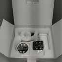 2K Dual-Lens Solar Camera Outdoor Wireless, 360 Pan/Tilt Solar Powered Security Camera with Rechargeable 10,000mAh Battery, IP66 Waterproof, Color Night Vision, Two-Way Audio for Home Security