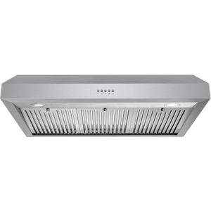 COSMO UC36 36 in. Haven Collection 380 CFM Ducted Under Cabinet Range Hood, LED Lights, Button Controls, Stainless Steel
