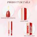 DN DECONATION Flameless Taper Candles Set of 2, Red & Pink Valentine LED Candles - Battery Operated XOXO & Love Decor Candles for Romantic Home, Wedding, Gift for Her