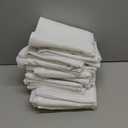 Bailarina Cloth Napkins Set of 120,17x17 inches Dinner Napkins Cloth Washable,Polyester Square Table Cloth Napkin Bulk with Hemmed Edges Ideal for Banquets, Parties and Weddings-White