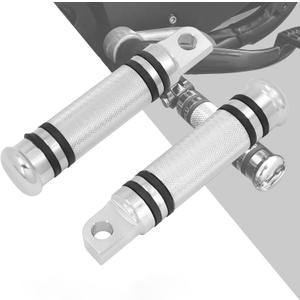 HDBUBALUS Motorcycle Foot Pegs Rest Compatible with Harley Sportster Dyna Touring Male Mount Footpegs Footrest Pedal Chrome
