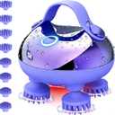 Scalp Massager Electric, Portable Scalp Massager Tool, Waterproof Head Massage Stress Relax, Hair Massagers with 3 Speed Modes & 8 Massage Claws