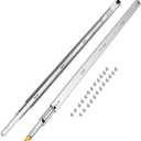 VEVOR Heavy Duty Drawer Slides 60inch, 1 Pair Locking Drawer Slides 250lbs Load Capacity, Side Mount Ball Bearing, 3-Fold Full Extension