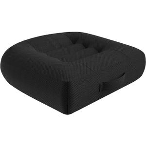 WSGJHB Car Booster Seat Cushion Posture Cushion Portable Breathable Mesh, Effectively Increase The Field of View Ideal for Office, Home, Angle Lift Seat Cushions, Black