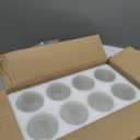 Teenyyou 8 Pcs Clear Glossy Glass Shade Replacements for Pendant Light Fixtures Glass Lamp Shade Cover, 1-5/8 Inch Fitter E26 Base, 4"w x 6"h, Replacement Lamp Globe for Chandelier Wall Sconce