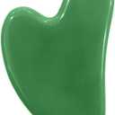 Large Gua Sha Heart Natural Jade Stone for Face to Lift, Decrease Puffiness and Tighten