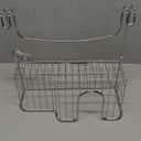 mDesign Metal Steel Ironing Board Holder Wall Mount with Large Storage Basket for Laundry Rooms - Holds Iron, Ironing Board, Spray Bottles, Starch, or Stain Sticks - Easy Installation - Chrome (13.5 x 5.25 x 11.75)