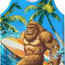 RAISEVERN Mens Tank Tops Summer Sleeveless Tee Cool Workout T-Shirts Beach Novelty Undershirts (X-Large, Blue Brown Green)