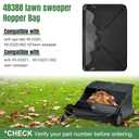 Upgraded 48388 Hopper Bag Assembly, Lawn Bag Fit for agri-Fab 42" Tow Lawn Sweeper Parts, Leaf Sweeper Bag Replacement for 45-0320 Lawn Sweeper