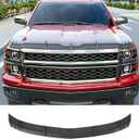 Powoq Hood Protector Compatible with 2014 2015 Chevy Silverado 1500 Hood Shield Deflector TPE Replacement for 2014 2015 Chevy Silverado 1500 Accessories