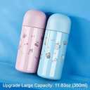 Anime Water Bottle Cute Water Bottle Stainless Steel Vacuum Insulated Coffee Mug Coffee Travel Mug, Keeps Beverages Hot or Cold, Pink
