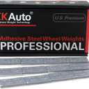 CKAuto 1/2oz, 0.5oz, Ultra Slim Low Profile, Grey Adhesive Stick On Wheel Weights, 60 oz/ 3.75 lb/Box, OE Quality, (120pcs)