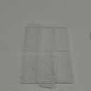 ZORRITA 6 Pack Small Plastic Storage Containers with Hinged Lids, Rectangle Clear Plastic Boxes for Beads, Jewelry, Game Pieces and Crafts Items (6.1 x 2.36 x 1.1 Inch)