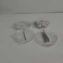 2 Tier Lazy Susan Organizer, 2 Pack Rotating Clear Lazy Susan for Table Top, Seasoning Organizer, Makeup and Perfume Organizer for Vanity, Counter Organizer Tray for Kitchen, Bathroom