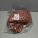 Bcoimo 30"x20" Chenille Bath Mat Non-Slip with Backing Bath Rug Ultra-Absorbent and Machine Washable Bathroom Mat Quick-Dry Design. Ideal for Bathroom and Tub Areas (Burnt Orange)