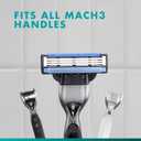 Gillette Mach3 Razor Blades for Men, 3-Blade Razor Refills, 15 Count