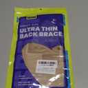 RANDY SUN Ultra Thin Back Brace, Lightweight Breathable for Women & Men, Invisible Waist Support Belt for Lower Back Pain Relief and Posture Correction Beige XL