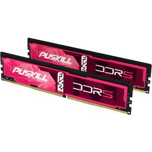 PUSKILL 32GB DDR5 RAM (2x16GB) 4800MHz CL38 Desktop Memory Kit | High-Performance PC Upgrade for Gaming & Multitasking | Intel & AMD Ryzen 7000 (AM5) Compatible