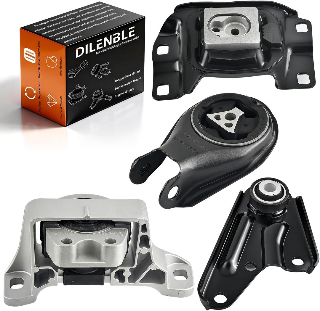 Engine Motor Mount & Trans Mount Fit for 2011 2012 2013 Mazda 3 L4 2.0L- Automatic Trans,Engine Mount Set of 4 Replaces OE# A4402 EM5375 5375 1041779 BBM439060 BBM439060A BBM439060B BBM439060C