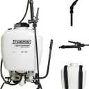 Chapin 60114 Made in USA 4-Gallon Backpack Sprayer with 3-Stage Filtration System Pump Pressured Sprayer, for Spraying Plants, Garden Watering, Lawns, Weeds and Pests, Translucent White