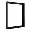 FOLKOR Floating Frame for 12x24 Canvas Painting, DIY Metal Canvas Frame with 1.5 Inch Deep for Oil Paintings Art Prints Artwork, Floater Frame for Landscape Portrait Living Room Wall Decor (Black)